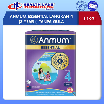 ANMUM ESSENTIAL LANGKAH 4 (3 YEAR+) TANPA GULA (1.1KG)